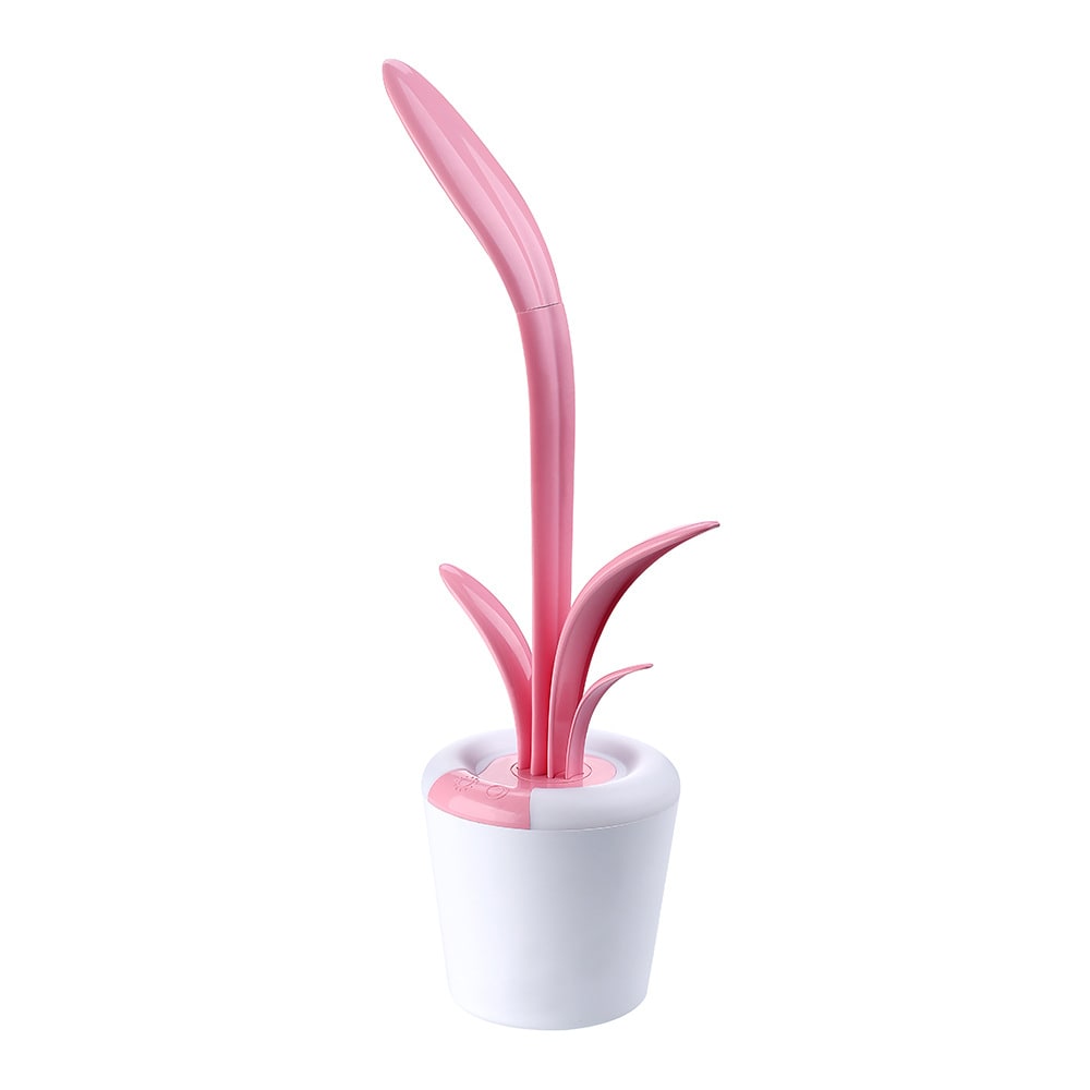 Lámpara de escritorio infantil con luz LED, cuello de cisne flexible, batería recargable y carga USB