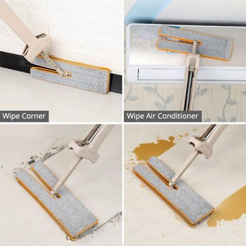 Self-Wringing Double-Sided Flat Microfiber Mop & Broom - product detail 6
