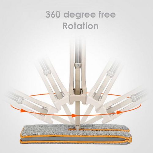 Self-Wringing Double-Sided Flat Microfiber Mop & Broom - product detail 5