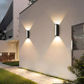Aplique de pared LED para exterior con iluminación ascendente y descendente
