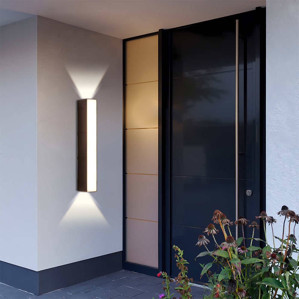Aplique de pared LED para exterior con iluminación ascendente y descendente
