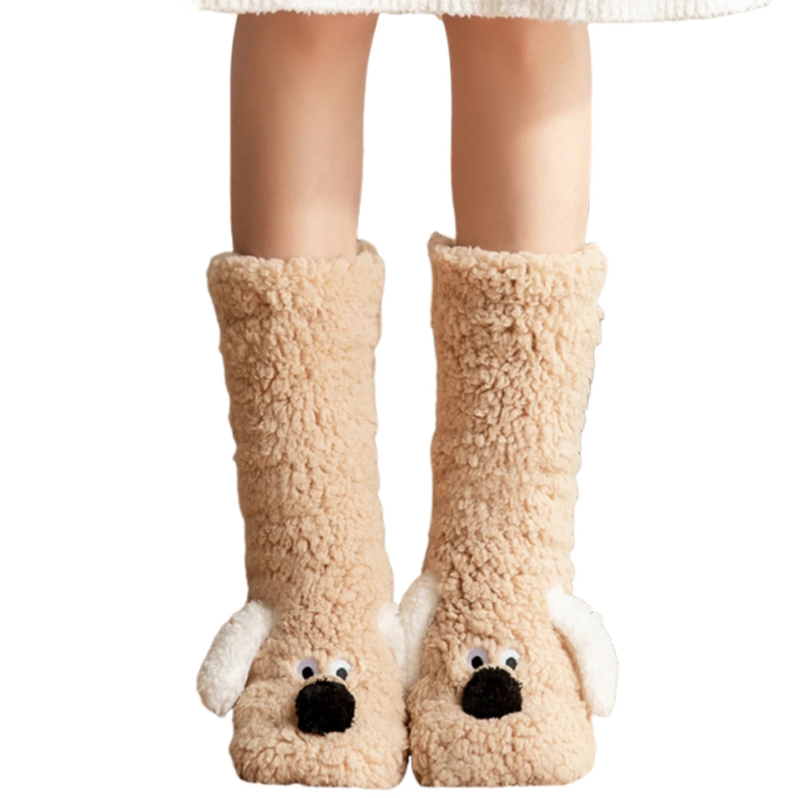 Cute Dog Fuzzy Socks Winter Leg Warmer - product detail 8