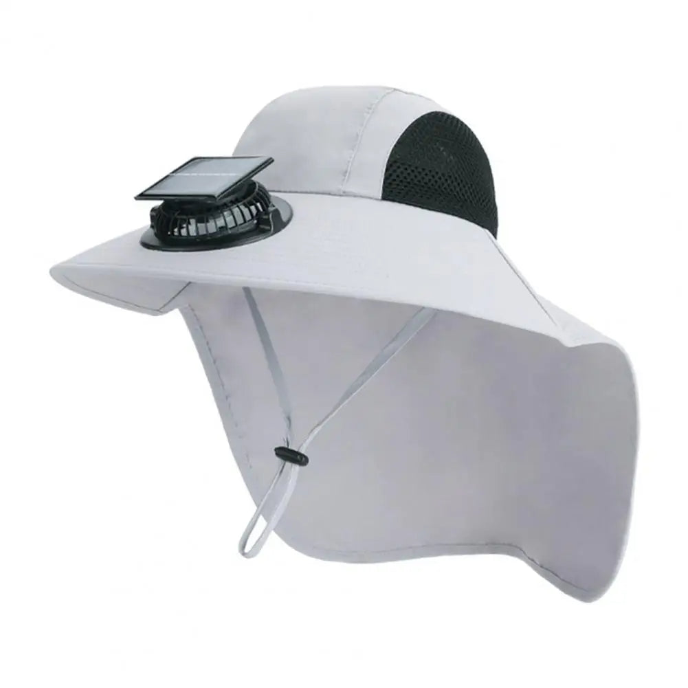 Solar Fan Hat with Wide Brim UV Protection - product detail 10