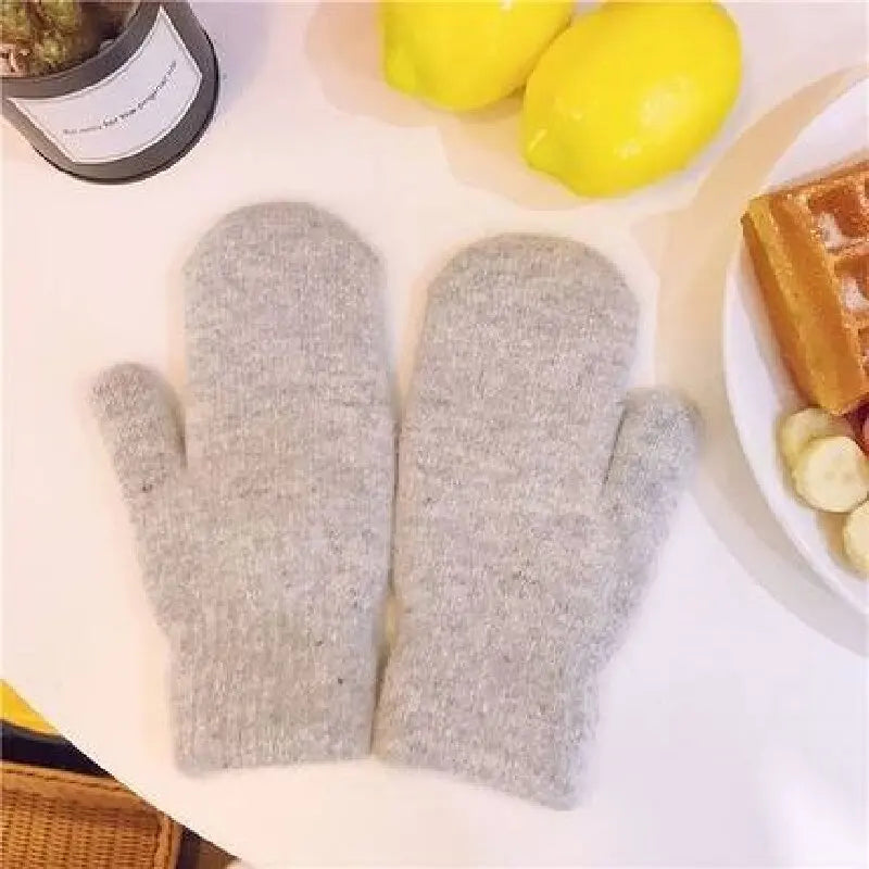NOMOVA Cashmere Knit Mittens Winter for Women