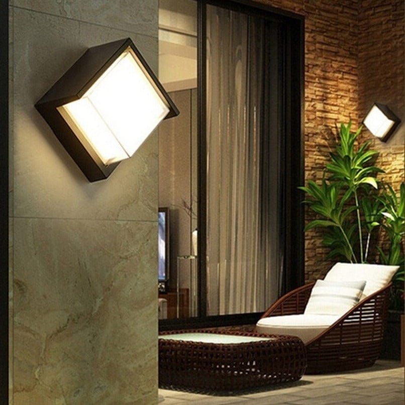 Luz de pared exterior LED con sensor de movimiento para iluminación exterior