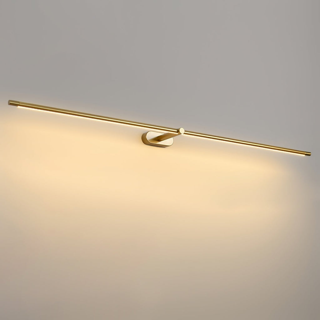 Aplique de pared moderno lineal a batería, con LED recargable inalámbrico y diseño minimalista
