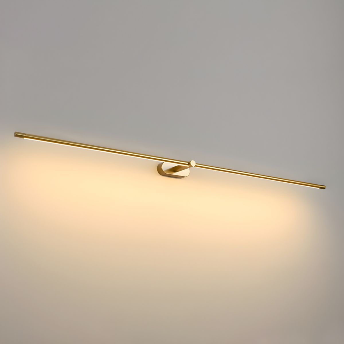 Aplique de pared moderno lineal a batería, con LED recargable inalámbrico y diseño minimalista