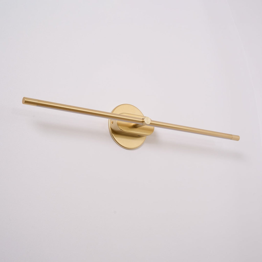 Aplique de pared moderno lineal a batería, con LED recargable inalámbrico y diseño minimalista