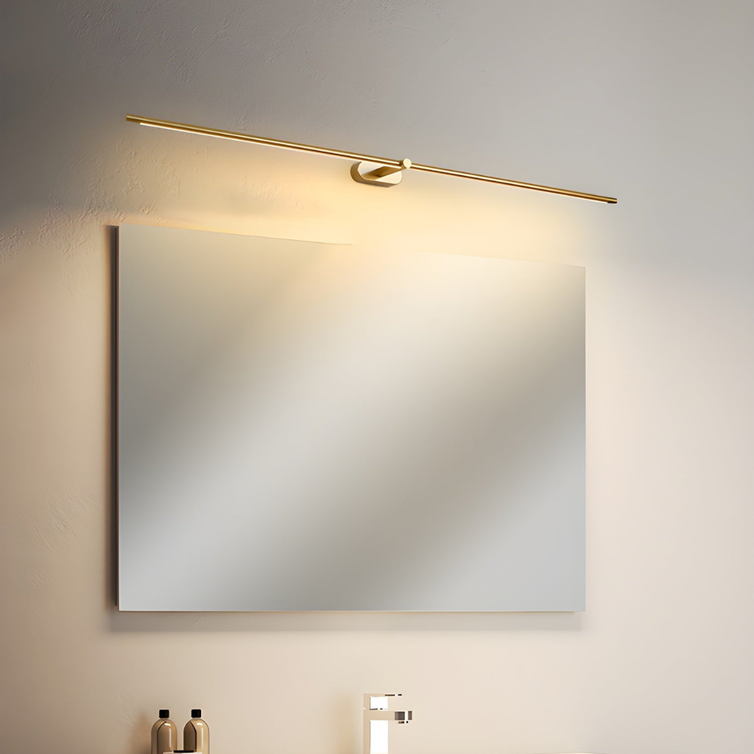 Aplique de pared moderno lineal a batería, con LED recargable inalámbrico y diseño minimalista
