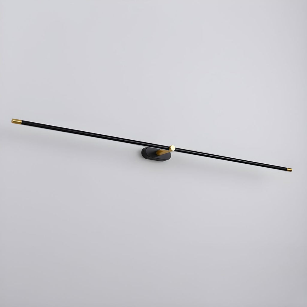 Aplique de pared moderno lineal a batería, con LED recargable inalámbrico y diseño minimalista