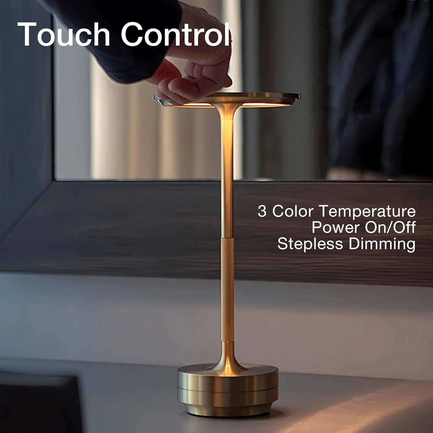 Cable-Free Rechargeable Modern Aura Table Lamp - product image 8