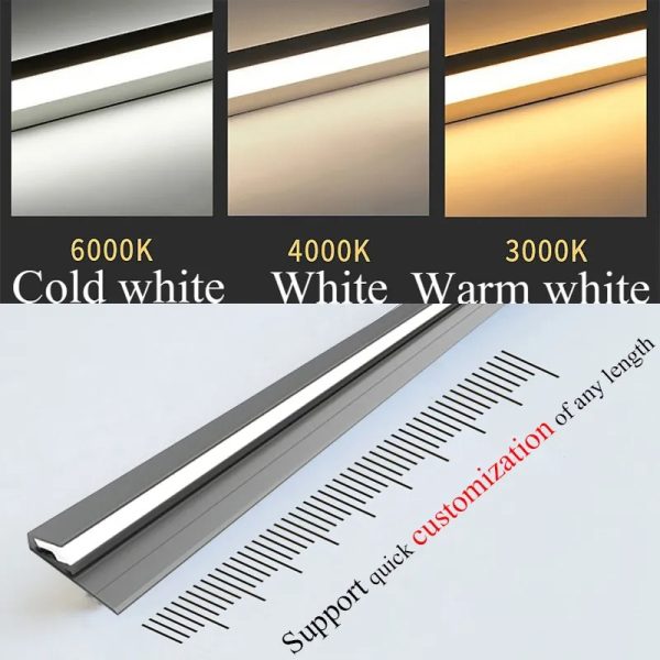 45 Degree LED Under Cabinet Lighting Bars Invisible Ultra Thin Strips - product image 8