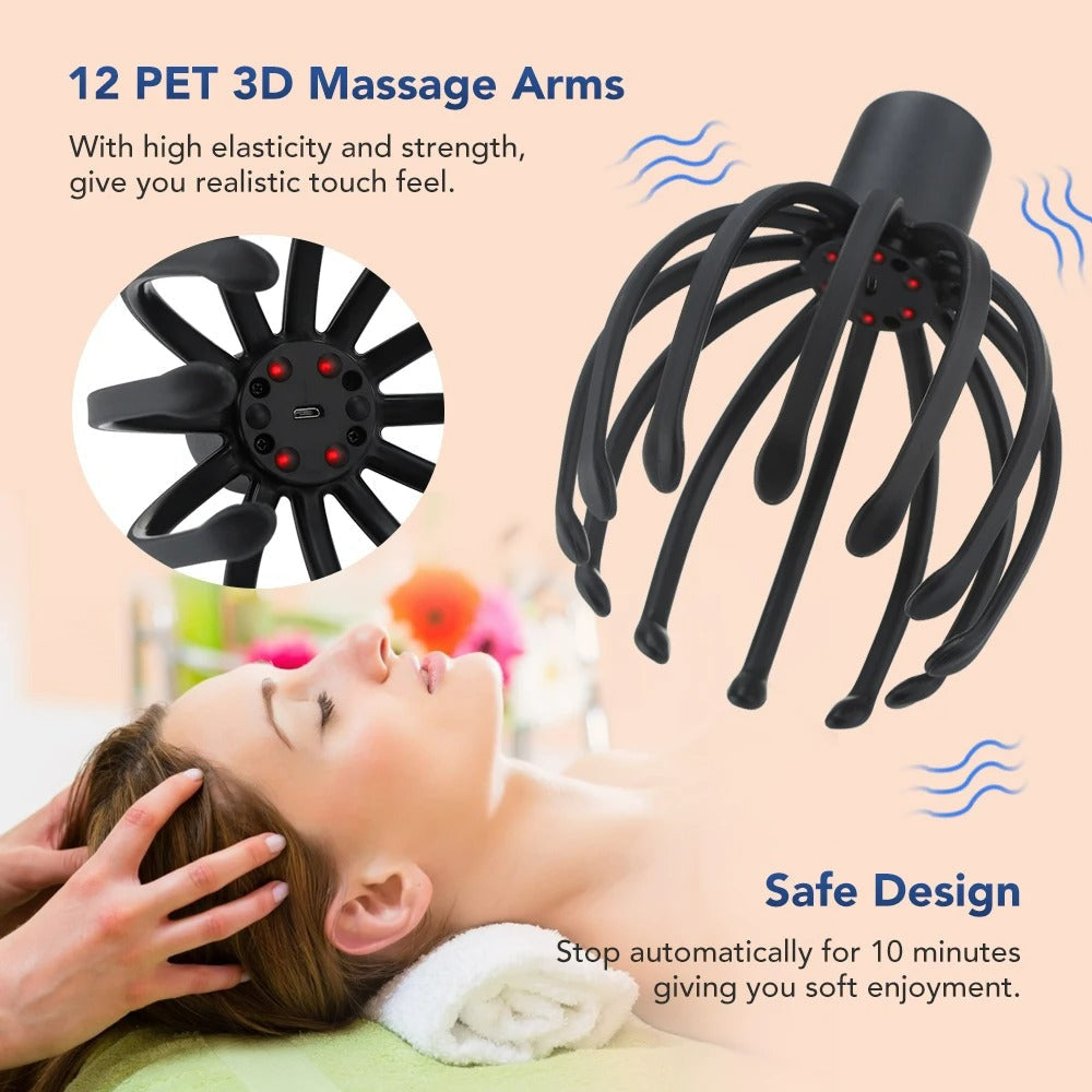 Electric Octopus Head Massager - Relaxing Scalp & Stress Relief Device - product image 7