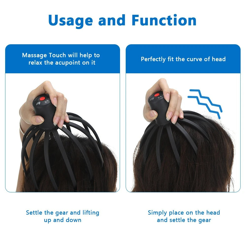 Electric Octopus Head Massager - Relaxing Scalp & Stress Relief Device - product image 4