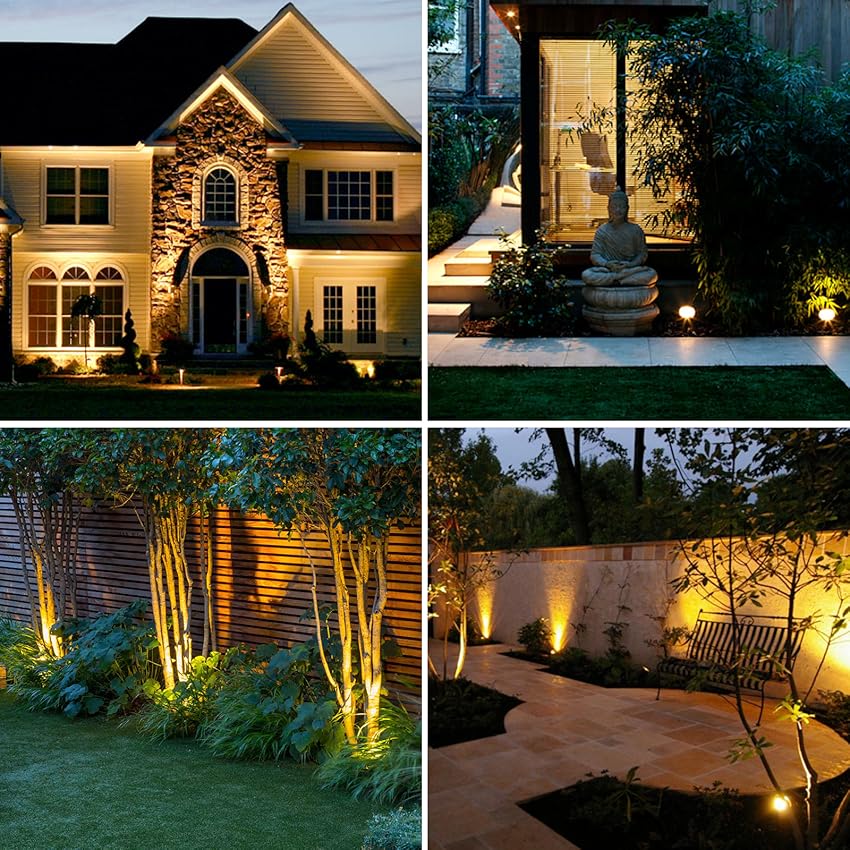Foco solar resistente al clima con LED ajustable para senderos