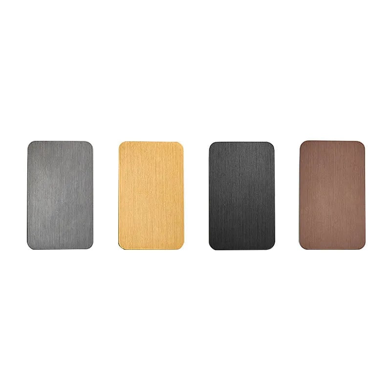 Aplique de pared LED moderno y contemporáneo, rectangular, de metal y montaje al ras, para interiores