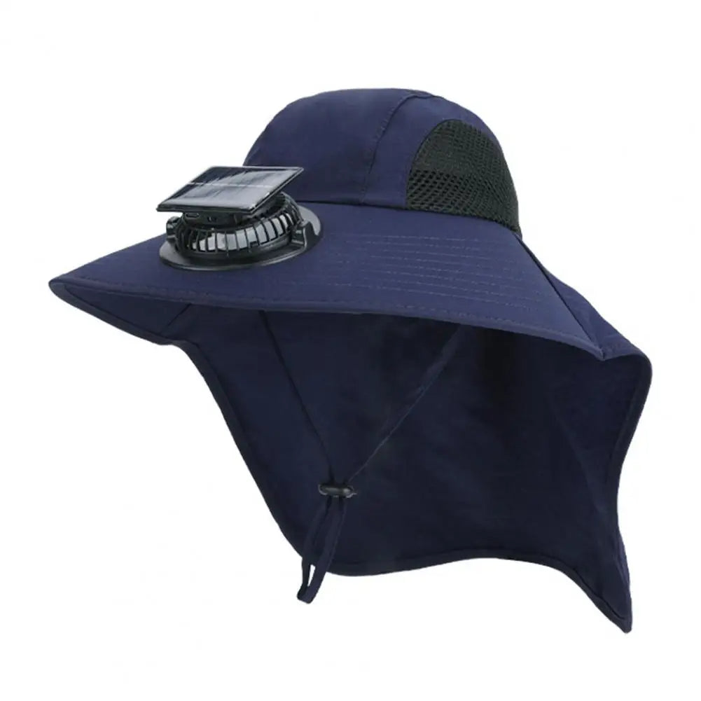 Solar Fan Hat with Wide Brim UV Protection - product detail 11