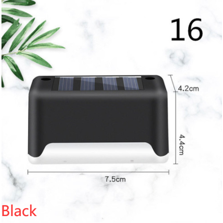 Luces solares exteriores para terraza y cercas, con iluminación para escalones de patios y caminos peatonales