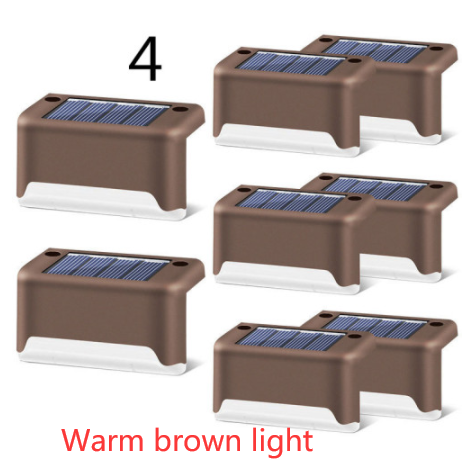 Luces solares exteriores para terraza y cercas, con iluminación para escalones de patios y caminos peatonales