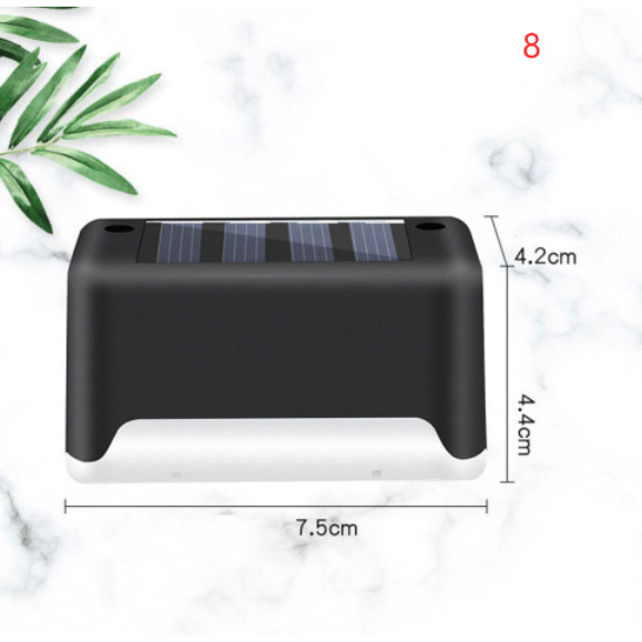 Luces solares exteriores para terraza y cercas, con iluminación para escalones de patios y caminos peatonales