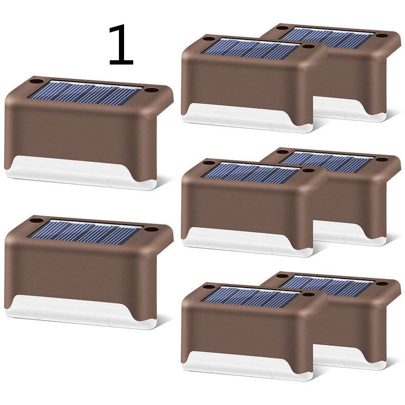 Luces solares exteriores para terraza y cercas, con iluminación para escalones de patios y caminos peatonales