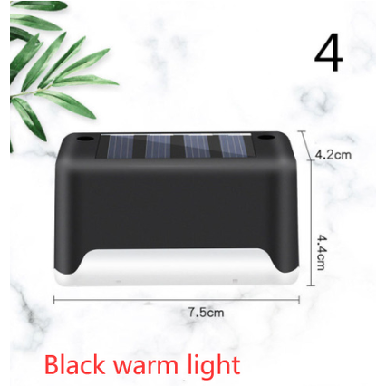 Luces solares exteriores para terraza y cercas, con iluminación para escalones de patios y caminos peatonales