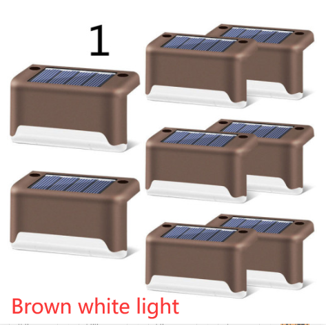 Luces solares exteriores para terraza y cercas, con iluminación para escalones de patios y caminos peatonales