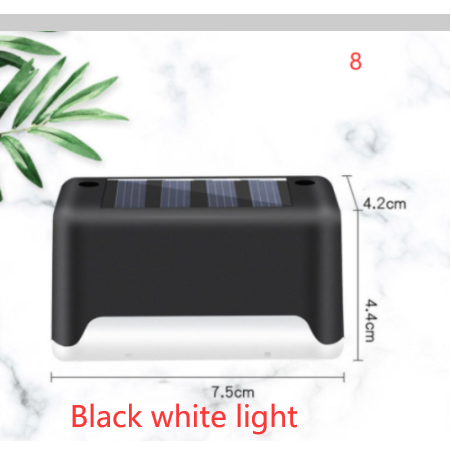 Luces solares exteriores para terraza y cercas, con iluminación para escalones de patios y caminos peatonales
