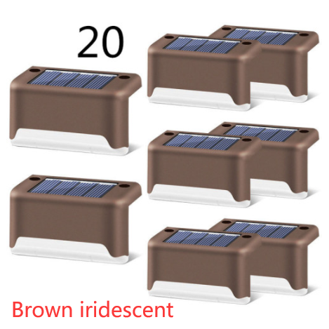 Luces solares exteriores para terraza y cercas, con iluminación para escalones de patios y caminos peatonales