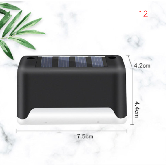 Luces solares exteriores para terraza y cercas, con iluminación para escalones de patios y caminos peatonales