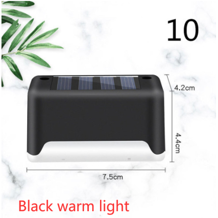 Luces solares exteriores para terraza y cercas, con iluminación para escalones de patios y caminos peatonales