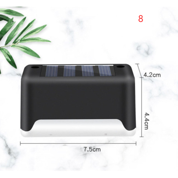 Luces solares exteriores para terraza y cercas, con iluminación para escalones de patios y caminos peatonales