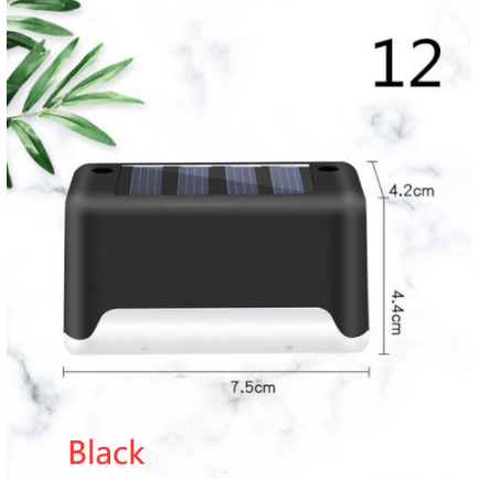 Luces solares exteriores para terraza y cercas, con iluminación para escalones de patios y caminos peatonales