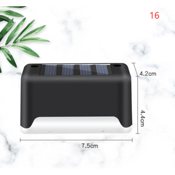 Luces solares exteriores para terraza y cercas, con iluminación para escalones de patios y caminos peatonales