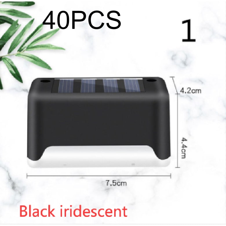 Luces solares exteriores para terraza y cercas, con iluminación para escalones de patios y caminos peatonales