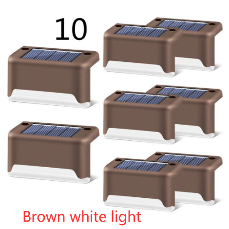 Luces solares exteriores para terraza y cercas, con iluminación para escalones de patios y caminos peatonales