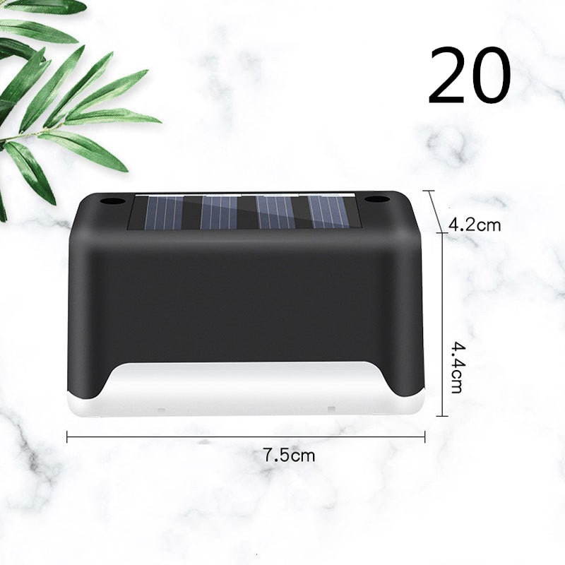 Luces solares exteriores para terraza y cercas, con iluminación para escalones de patios y caminos peatonales