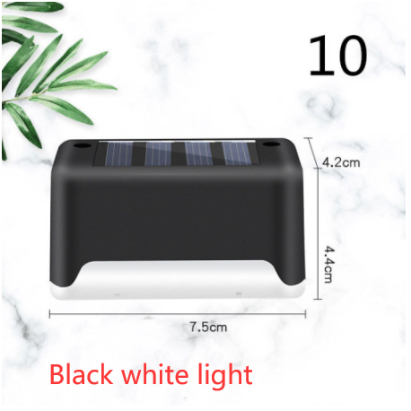 Luces solares exteriores para terraza y cercas, con iluminación para escalones de patios y caminos peatonales