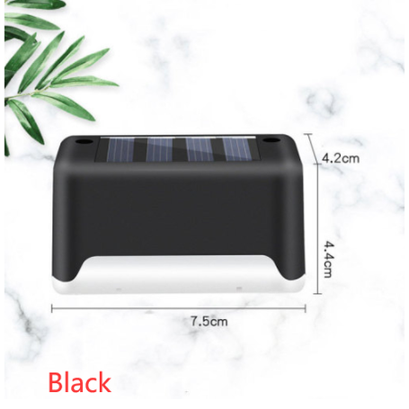 Luces solares exteriores para terraza y cercas, con iluminación para escalones de patios y caminos peatonales