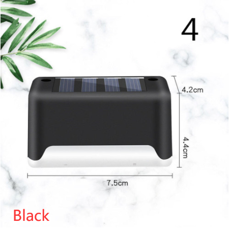 Luces solares exteriores para terraza y cercas, con iluminación para escalones de patios y caminos peatonales
