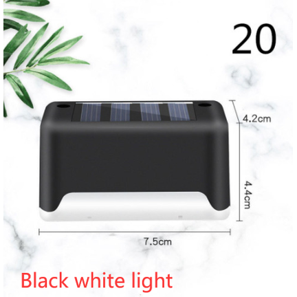 Luces solares exteriores para terraza y cercas, con iluminación para escalones de patios y caminos peatonales