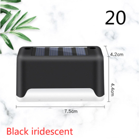 Luces solares exteriores para terraza y cercas, con iluminación para escalones de patios y caminos peatonales