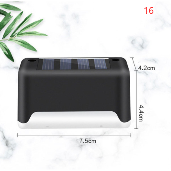 Luces solares exteriores para terraza y cercas, con iluminación para escalones de patios y caminos peatonales