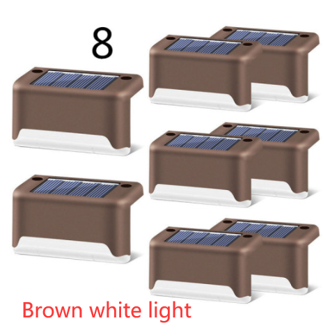 Luces solares exteriores para terraza y cercas, con iluminación para escalones de patios y caminos peatonales