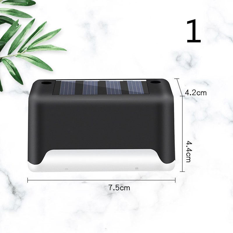 Luces solares exteriores para terraza y cercas, con iluminación para escalones de patios y caminos peatonales