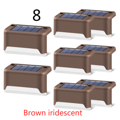 Luces solares exteriores para terraza y cercas, con iluminación para escalones de patios y caminos peatonales
