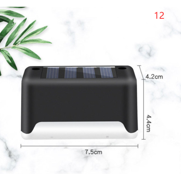 Luces solares exteriores para terraza y cercas, con iluminación para escalones de patios y caminos peatonales