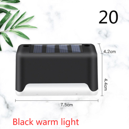 Luces solares exteriores para terraza y cercas, con iluminación para escalones de patios y caminos peatonales