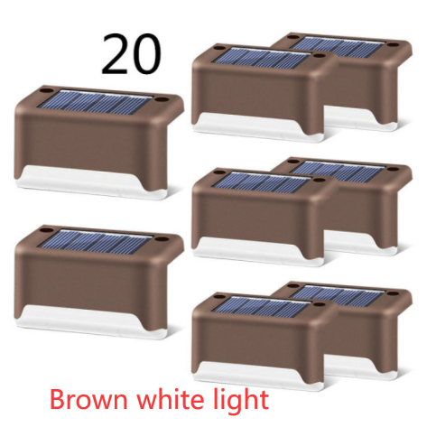 Luces solares exteriores para terraza y cercas, con iluminación para escalones de patios y caminos peatonales
