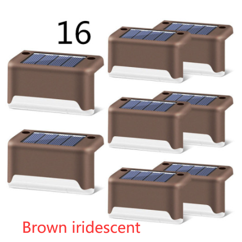 Luces solares exteriores para terraza y cercas, con iluminación para escalones de patios y caminos peatonales